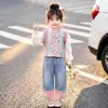 Novo traje estilo chinês para meninas, primavera/outono 2026, novo colete infantil, roupa da moda estilo chinês para meninas, conjunto de outono da moda para bebês
