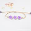 Pulsera de flor eterna de flor real nueva directa de fábrica estilo coreano pulsera de cuentas de vidrio de flor de cerezo seca fresca regalo