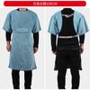 Ropa Protectora de Cuero de Vaca Resistente al Desgaste, Aislante al Calor, Anti-Quemaduras y de Alta Temperatura para Soldador, Delantal de Soldador con Vestimenta Inversa, Ropa de Trabajo para Soldadura por Arco de Argón