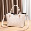 Bolsas para Mulheres 2025 Nova Bolsa Satchel de Grande Capacidade Bolsa de Ombro Transversal Moda de Alto Nível Bolsa Feminina para Deslocamento Bolsa Tecida Moderna