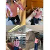 Camiseta de Manga Larga Fina con Cuello en V y Diseño de Rayas para Mujer a Principios de Otoño con un Top Único y Hermoso que Adelgaza