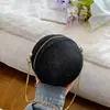 Bolsos Bolsos de Mujer 2025 Nuevos Bolsos Redondos Pequeños Moda Metal Cadena Portátil Moderno Hombro Cruzado Diseño Personalizado Bolsos