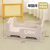Ninho de Gato com Dois Níveis, Cama para Pet Estilo Buraco de Árvore para Gatinhos, Caverna de Gato Multicamadas, Casa Caverna Esconderijo de Feltro