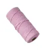 Corda de algodão colorida feita à mão diy corda trançada bolsa de tecido com cordão 1-10mm corda de embalagem trançada tapeçaria corda de algodão