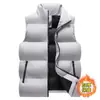 Chaleco de algodón para hombre con cuello alto para exteriores transfronterizo, chaqueta cálida engrosada de otoño e invierno, chaleco de algodón sin mangas para hombre