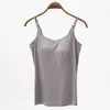 Camisola de Rayón de una Pieza con Dedos Separados y Copas en el Pecho para Mujer, Disponible en 9 Colores y 5 Tallas, con Tirantes Anchos, Ropa Interior de Capa Base Ajustada