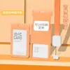 Porta-Cartão de Encaixe ABS Personalizado para Estudante DIY Porta-Cartão Crachá Cartão de Identidade Cor UV Impressão Retrátil Cordão Porta-Cartão