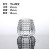 Copo de Vela Simples Moderno Europeu Personalizado Transparente Recipiente para Vela Jantar à Luz de Velas Transparente Porta-Vela para Aromaterapia Atacado