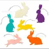 Nuevo Colgante de Conejo de Fieltro para Pascua Huevo Colgante Creativo Fiesta Festiva Lindo Colgante de Conejo Personalizable