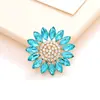Transfronteiriço Novo Cristal Olho de Cavalo Girassol Acessórios de Joias DIY Moda Simples Liga de Zinco Diamante Acessórios Material