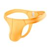 Moda cueca masculina de seda gelo, bolsas europeias e americanas, nova tanga masculina transparente de seda gelo de cintura baixa, cueca pequena