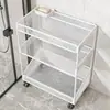 Estante de almacenamiento para baño, organizador de detergente para ropa de varios niveles para el baño, estante de almacenamiento móvil para inodoro y lavabo para espacios estrechos