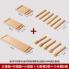 Nuevo producto personalizable con estante de almacenamiento de madera maciza empotrado en la pared, separador de entrada, almacenamiento decorativo y tablero para colgar en la pared.