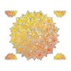 Ofer nueva película electrostática ADX1107 con diseño de flor de mandala dorada, pegatinas para ventanas de vidrio para decoración del hogar, venta al por mayor, se pueden reemplazar