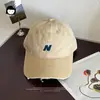 Gorra de béisbol de invierno pesada, desgastada y con estilo de marca a la moda estilo japonés Amei Kaji para mujer, gorra de béisbol versión coreana de ropa de trabajo para circunferencia de cabeza grande para hombre