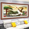 Pintura Decorativa para Sala de Estar Pintura de Parede de Fundo para Sofá Escritório Cavalo para o Sucesso Pintura de Oito Cavalos Adesivo de Parede Pintura de Parede Autoadesiva