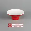 Vajilla de Melamina Plato de Dos Colores para Restaurantes de Hot Pot y Barbacoa, Plato Cuadrado de Barbacoa Comercial Imitación Porcelana