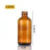 Frasco de Vidro Boston Marrom Frasco Spray para Óleo Essencial Hidrossol Frasco Menor para Cosméticos Frasco para Líquido Oral