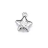 Colgante Pequeño Tridimensional Color Dorado Galvanizado al Vacío Conservador del Color Bolsa de la Suerte Estrella Colgante Exquisito Acero Inoxidable Accesorios de Joyería DIY