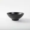 Tazón Cónico Negro de Melamina con Patrón Martillado, Tazón Grande para Ramen, Tazón para Sopa, Vajilla Antirrompible para Tiendas de Fideos y Restaurantes de Hot Pot Picante, Personalizable