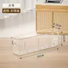 Caja de Almacenamiento Clasificadora de Escritorio Estilo Japonés Cajón de Gran Capacidad Transparente Caja Organizadora de Cocina Caja de Almacenamiento para Gabinete Venta al por Mayor
