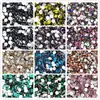 1000 Peças Fundo Plano Rede Vermelha Brilho Resina Broca de Unha Cor DIY Pintura de Diamante Broca de 14 Seções Broca de Colar para Celular