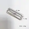 Fivela de Liga de Zinco em Forma de 9 Fivela de Metal em Forma de Nove Fivela Antiderrapante em Forma de Nove Fivela para Suspensório Fivela para Roupa Íntima Fivela de Ajuste para Alça de Sutiã