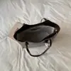 Bolsa Tote de Ombro Grande em Couro PU Macio com Cor Lavada Retrô Transfronteiriça Versátil para o Dia a Dia Bolsinha Casual de Axila para Mulheres