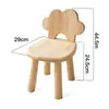 Banquillo pequeño de madera maciza, adecuado para uso doméstico en la sala de estar, taburete redondo, silla para niños con respaldo, diseño lindo y creativo, ideal como taburete para cambiarse los zapatos, taburete simple y bajo