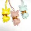 Colgante Creativo, de Moda y Versátil para Bolso de Piel Sintética con Dibujos Animados de Mariposa y Zorro Pequeño, Correa para Teléfono Móvil, Colgante para Llavero de Coche