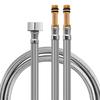 Tubo de Entrada de Grifo a Prueba de Explosiones Tubo de Agua Fría y Caliente Manguera Trenzada Puntiaguda de Acero Inoxidable 304 Accesorios