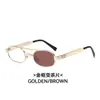 Nuevas gafas de sol de doble puente transfronterizas, gafas de sol poligonales de montura pequeña de moda callejera europea y americana, gafas de sol retro de moda