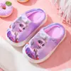 (Estrictamente seleccionado) Pantuflas de Algodón para Niñas Invierno Nuevo Estilo para Niños Mayores, Pantuflas de Felpa para Niños con Suelas Suaves Antideslizantes para Uso en Interiores