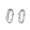 Anillo Suave para Pareja para Hombre y Mujer Un Par de Diseño Nicho Minimalista Japonés y Coreano Lujo Ligero de Alta Gama Versátil Diseño Abierto