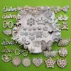 Galvanizado Oso Artificial Pajarita Copo de Nieve Corona Flor Plástico Accesorios Diadema DIY Agarrador Funda de Teléfono Celular Hebilla de Zapato Pegatina
