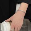 Pulsera de plata de ley S925 Dongdaemun de Corea del Sur, estilo retro, con diseño de nicho para mujer, nueva y distintiva pulsera de plata de ley.