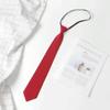 Corbata de Uniforme Escolar Rojo Estilo Japonés con Cuello Floral, Accesorio Versátil y Moderno para Mujeres