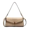Bolso texturizado transfronterizo Nuevo bolso para mujer Otoño e Invierno 2024 Bolso de hombro vintage de leopardo Bolso de hombro personalizado de lagarto