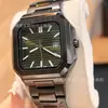Relógio Quadrado Nautilus Alta Gama Tendência da Moda Versátil Ultra Fino Retrô Nicho Calendário Luminoso Relógio de Quartzo