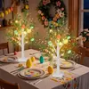 Cadena de Luces para Árbol de Pascua Popular de Amazon con Caja de Baterías, Cadena de Luces de Huevo de Pascua Camelia de 60cm