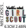 Patche Bordado Girl Scout Etiqueta Bordada em Computador de Biscoito Decoração para Roupa Bolsa Insígnia de Menina Transferência Térmica