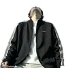 Ropa deportiva elegante con cuello alto, colección de primavera/otoño estilo coreano, diseño color block, casual y versátil, sudadera y chaqueta para hombre