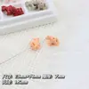 Cuentas Espaciadoras de Carrete 3D de Colores Caramelo Pintadas, Cuentas de Aleación con Agujero Recto para Cadenas de Teléfono, Pulseras y Accesorios de Cuentas DIY