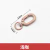 Llavero pintado color macarrón anillo de resorte de aleación hebilla de puerta figura de muñeca con cuentas hebilla de ocho colgante piezas de accesorio DIY