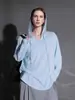 Camiseta casual de lino de manga larga para mujer, top de punto suelto de algodón y lino con capucha, adelgazante, de manga larga, estilo fino nuevo de moda para primavera y otoño