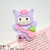 Accesorios para Mochilas, Muñecas de Tres Piezas, Pasadores para el Cabello DIY, Gomas para el Cabello, Animales de Dibujos Animados de Resina, Pegamento de Crema, Kit de Materiales para Refrigerador