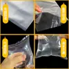 Bolsa Plana Transparente de PE Bolsa de Alta Presión de PO Película de Baja Presión Bolsa para Polvo Película Interior Bolsa de Almacenamiento Bolsa de Embalaje de Plástico Personalización