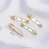 Broche de Alfiler Chapado en Oro de 14 Quilates que Conserva el Color Anti-Exposición Femenino DIY Hecho a Mano Ramillete Joyería Casera Accesorios para el Cabello Accesorios de Hebilla Material