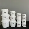 Venda direta da fábrica de baldes de tinta selados de 500ML-5L de matéria-prima de grau alimentício de várias especificações