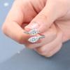 Anel de diamante zircônia flash design nicho moda temperamento anel transfronteiriço anel feminino fornecedor de joias ao vivo fábrica